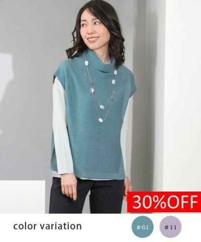 cliche ROVING 5G OVER KNIT VESTウールカシミヤ L1006405_584ef444-8415-4630-